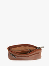 Coin Purse Madras Leather Etrier Brown madras EMAD612-vue-porte
