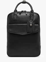 Sac � Dos Business Flandres 1 Compartiment Cuir Etrier Noir flandres EFLA8271