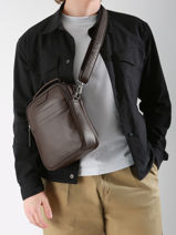 Sac Bandouli�re Flandres Cuir Etrier Marron flandres EFLA732M-vue-porte