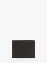Leather Wallet Oil Etrier Black oil EOIL102