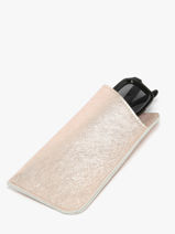 �tui Lunettes Etincelle Iris�e Cuir Etrier Rose etincelle irisee EETI5017-vue-porte