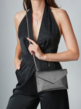 Pochette De Soir�e M Paddock Cuir Etrier Argent paddock TLOS1670-vue-porte