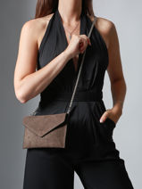 Pochette De Soir�e M Paddock Cuir Etrier Marron paddock TLOS1670-vue-porte