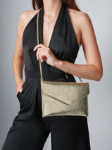 Pochette De Soir�e L Paddock Cuir Etrier Or paddock EPAD075L-vue-porte