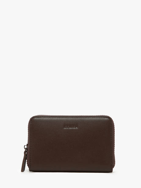 Leather Oxer Wallet Etrier Brown oxer EOXE090M