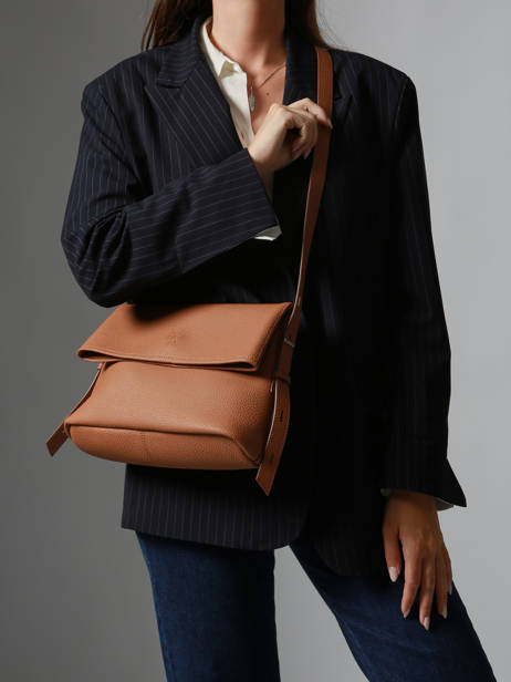 Shoulder Bag Cavalier Leather Etrier Brown cavalier ECLR135M other view 1